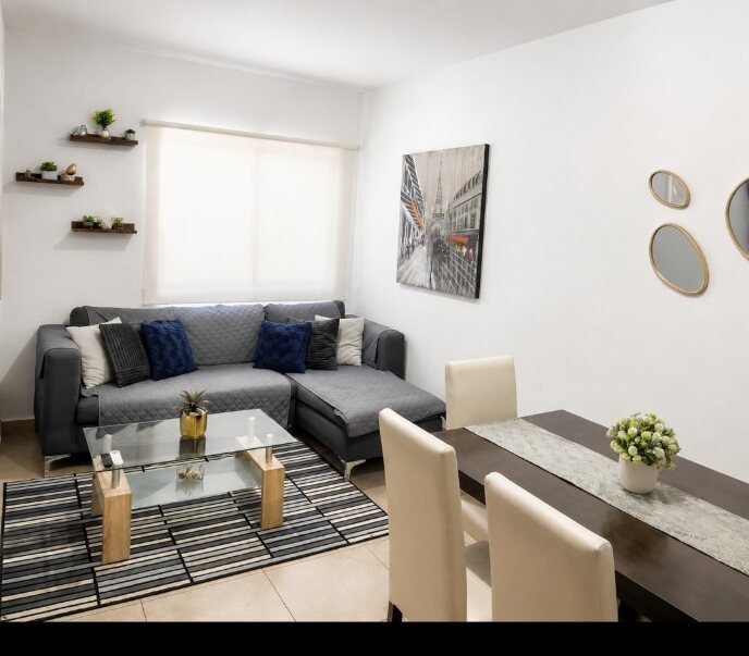 Sala y comedor del departamento