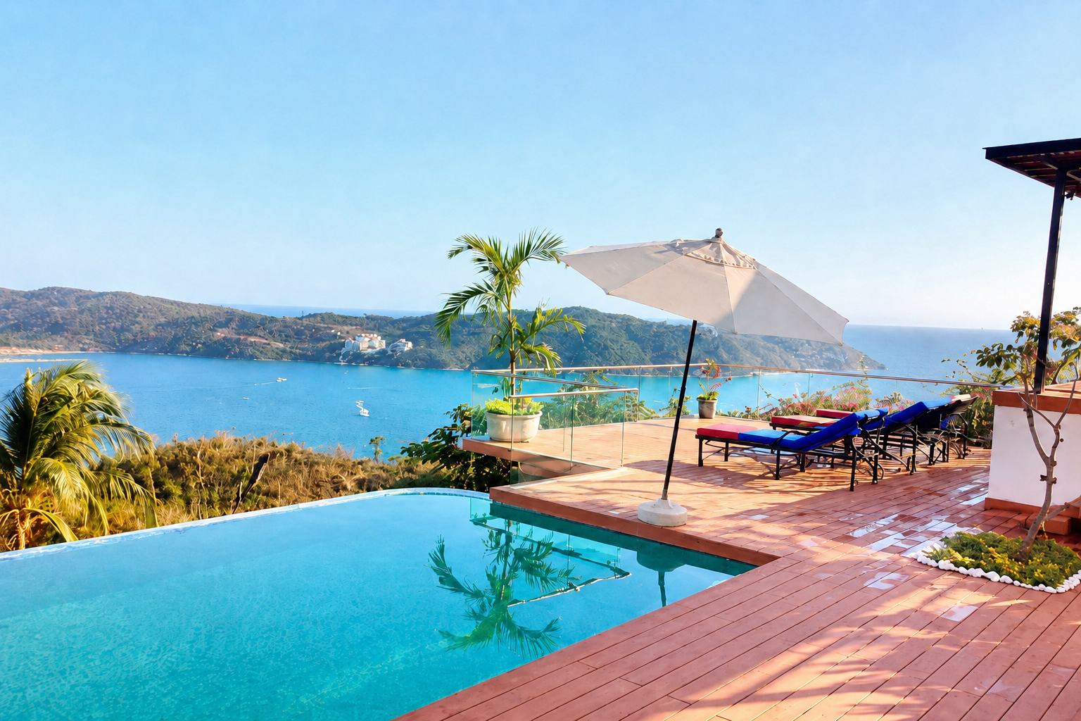 Residencia exclusiva con jacuzzi, alberca privada y vista al mar