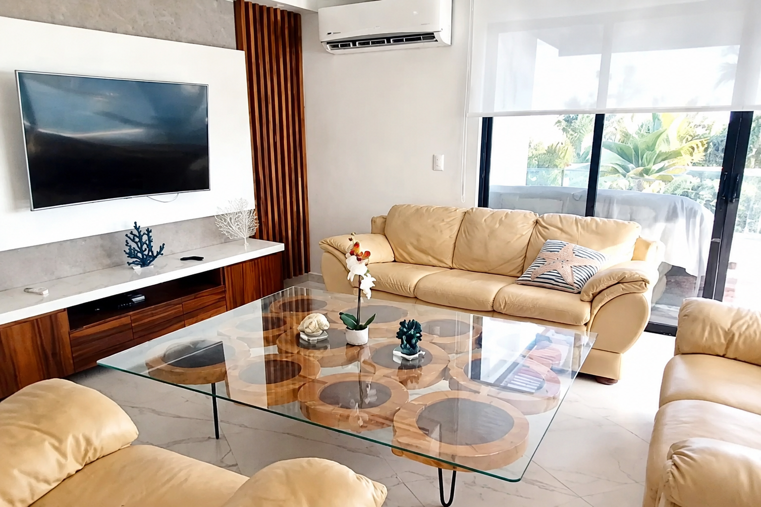 Sala con aire acondicionado